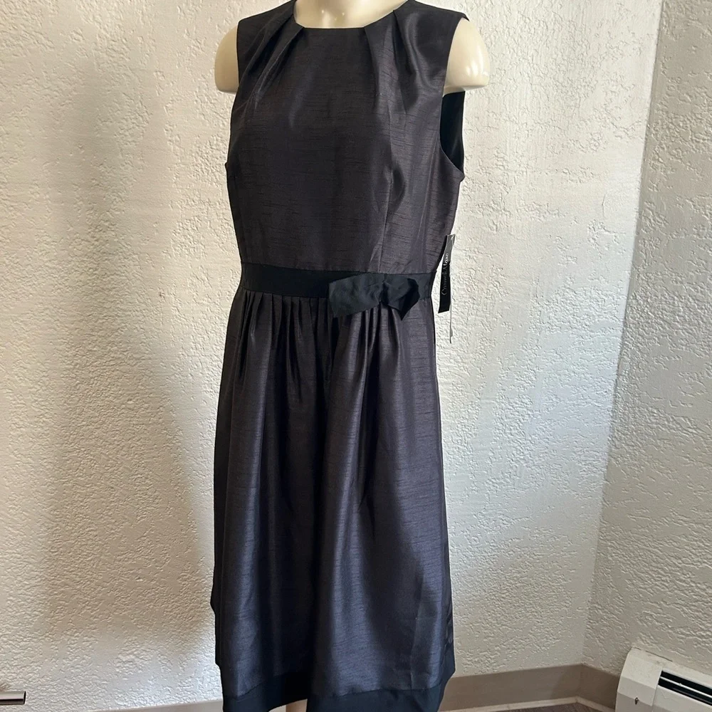 NWT Carmen Marc Valvo Black Dress 14